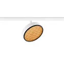 SLV track spot GRIP! FLAT round IP20, black, white, lacquered dimmable