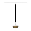 pendant luminaire GRIP! FLAT IP20, black, white dimmable