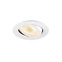 Luminaria empotrable para techos NEW TRIA® 68 AIRTIGHT apto para puestos de trabajo VDU IP23, blanco, barnizado regulable