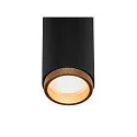 SLV Luminaria empotrable para techos GRIP!M cilíndrico IP20, dorado, negro, barnizado regulable