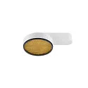 ceiling luminaire GRIP! FLAT IP20, black, white, lacquered dimmable
