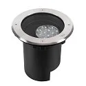 floor recessed luminaire DASAR® L DALI round, swivelling, asymmetrical, dimmable IP65/IP67, stainless steel dimmable