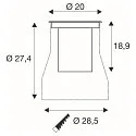 floor recessed luminaire DASAR® L DALI round, swivelling, asymmetrical, dimmable IP65/IP67, stainless steel dimmable