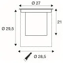 floor recessed luminaire DASAR® XL DALI round, swivelling, asymmetrical, dimmable IP65/IP67, stainless steel dimmable