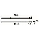 SLV Portador ligero EASYLIGHT 1500 ML DA300 DALI-2 controlable por DALI, CCT Switch, asimétrico, multipower, 7 polos IP40