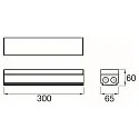 SLV Sistema de iluminación de fila continua alimentación EASYLIGHT FEED IN BOX (FIB) 300 5 25 WH 5 polos, conmutable, blanco