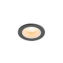 Luminaria empotrable para techos NUMINOS® XS redondo, apto para puestos de trabajo VDU IP20, negro, blanco, barnizado regulable