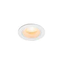 Luminaria empotrable para techos NUMINOS® XS redondo, apto para puestos de trabajo VDU IP20, blanco, barnizado regulable