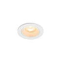 Luminaria empotrable para techos NUMINOS® XS redondo, apto para puestos de trabajo VDU IP20, blanco, barnizado regulable