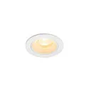 Luminaria empotrable para techos NUMINOS® XS redondo, apto para puestos de trabajo VDU IP20, blanco, barnizado regulable