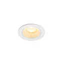 Luminaria empotrable para techos NUMINOS® XS redondo, apto para puestos de trabajo VDU IP20, blanco, barnizado regulable