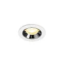Luminaria empotrable para techos NUMINOS® XS apto para puestos de trabajo VDU IP20, blanco regulable