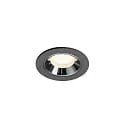Luminaria empotrable para techos NUMINOS® XS apto para puestos de trabajo VDU IP20, negro regulable