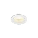 Luminaria empotrable para techos NUMINOS® XS redondo, apto para puestos de trabajo VDU IP20, blanco, barnizado regulable