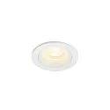 ceiling recessed luminaire NUMINOS® XS round, suitable for VDU workstation IP20, white, lacquered dimmable