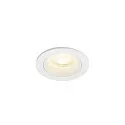 Luminaria empotrable para techos NUMINOS® XS redondo, apto para puestos de trabajo VDU IP20, blanco, barnizado regulable