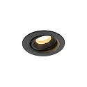 ceiling recessed luminaire NUMINOS® MOVE XS round, suitable for VDU workstation IP20, black, lacquered dimmable
