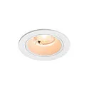 Luminaria empotrable para techos NUMINOS® S redondo, apto para puestos de trabajo VDU IP20, blanco, barnizado regulable