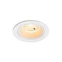 Luminaria empotrable para techos NUMINOS® S redondo, apto para puestos de trabajo VDU IP20, blanco, barnizado regulable