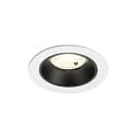 Luminaria empotrable para techos NUMINOS® S apto para puestos de trabajo VDU IP20, negro, blanco regulable