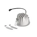 SLV Luminaria empotrable para techos NUMINOS® S redondo, apto para puestos de trabajo VDU IP20, blanco, barnizado regulable