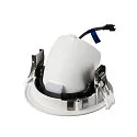 SLV Luminaria empotrable para techos NUMINOS® GIMBLE M apto para puestos de trabajo VDU IP20, blanco, barnizado regulable