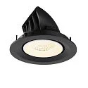 SLV Luminaria empotrable para techos NUMINOS® GIMBLE M apto para puestos de trabajo VDU IP20, negro, blanco, barnizado regulable