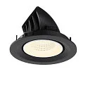 SLV Luminaria empotrable para techos NUMINOS® GIMBLE M apto para puestos de trabajo VDU IP20, negro, blanco, barnizado regulable