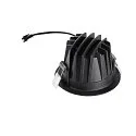 SLV Luminaria empotrable para techos NUMINOS® M redondo, apto para puestos de trabajo VDU IP20, negro, blanco, barnizado regulable