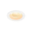 Luminaria empotrable para techos NUMINOS® M redondo, apto para puestos de trabajo VDU IP20, blanco, barnizado regulable