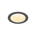 Luminaria empotrable para techos NUMINOS® M redondo, apto para puestos de trabajo VDU IP20, negro, blanco, barnizado regulable