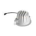 SLV Luminaria empotrable para techos NUMINOS® M redondo, apto para puestos de trabajo VDU IP20, blanco, barnizado regulable