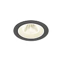 Luminaria empotrable para techos NUMINOS® M redondo, apto para puestos de trabajo VDU IP20, negro, blanco, barnizado regulable