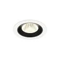 Luminaria empotrable para techos NUMINOS® M apto para puestos de trabajo VDU IP20, negro, blanco regulable