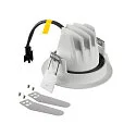 SLV Luminaria empotrable para techos NUMINOS® MOVE M redondo, apto para puestos de trabajo VDU IP20, blanco, barnizado regulable