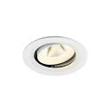 ceiling recessed luminaire NUMINOS® MOVE M round, suitable for VDU workstation IP20, white, lacquered dimmable