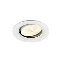 ceiling recessed luminaire NUMINOS® MOVE M round, suitable for VDU workstation IP20, white, lacquered dimmable