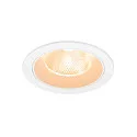 Luminaria empotrable para techos NUMINOS® L redondo, apto para puestos de trabajo VDU IP20, blanco, barnizado regulable