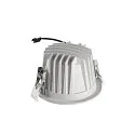 SLV Luminaria empotrable para techos NUMINOS® L redondo, apto para puestos de trabajo VDU IP20, blanco, barnizado regulable