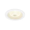 ceiling recessed luminaire NUMINOS® L round, suitable for VDU workstation IP20, white, lacquered dimmable