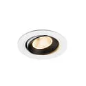 Luminaria empotrable para techos NUMINOS® MOVE L giratorio, apto para puestos de trabajo VDU IP20, negro, blanco regulable