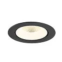 SLV ceiling recessed luminaire NUMINOS® GIMBLE XL suitable for VDU workstation IP20, black, white, lacquered dimmable