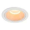 Luminaria empotrable para techos NUMINOS® XL redondo, apto para puestos de trabajo VDU IP20, blanco, barnizado regulable