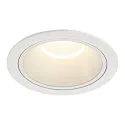 Luminaria empotrable para techos NUMINOS® XL redondo, apto para puestos de trabajo VDU IP20, blanco, barnizado regulable