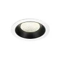 Luminaria empotrable para techos NUMINOS® XL apto para puestos de trabajo VDU IP20, negro, blanco regulable
