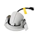 SLV Luminaria empotrable para techos NUMINOS® GIMBLE XS redondo, apto para puestos de trabajo VDU IP20, blanco, barnizado regulable