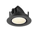 SLV Luminaria empotrable para techos NUMINOS® GIMBLE XS redondo, apto para puestos de trabajo VDU IP20, negro, blanco