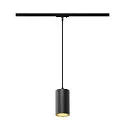 1-phase pendant luminaire ASTO TUBE with lamp socket GU10 IP20, black