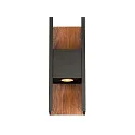 outdoor wall luminaire FLATT II PHASE up / down, sea-air resistant IP65, anthracite, brown, dark wood, lacquered dimmable