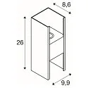 SLV Luminaria de pared para exteriores FLATT II PHASE Arriba-Abajo, resistente al aire marino IP65, negro, barnizado regulable